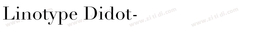 Linotype Didot字体转换
